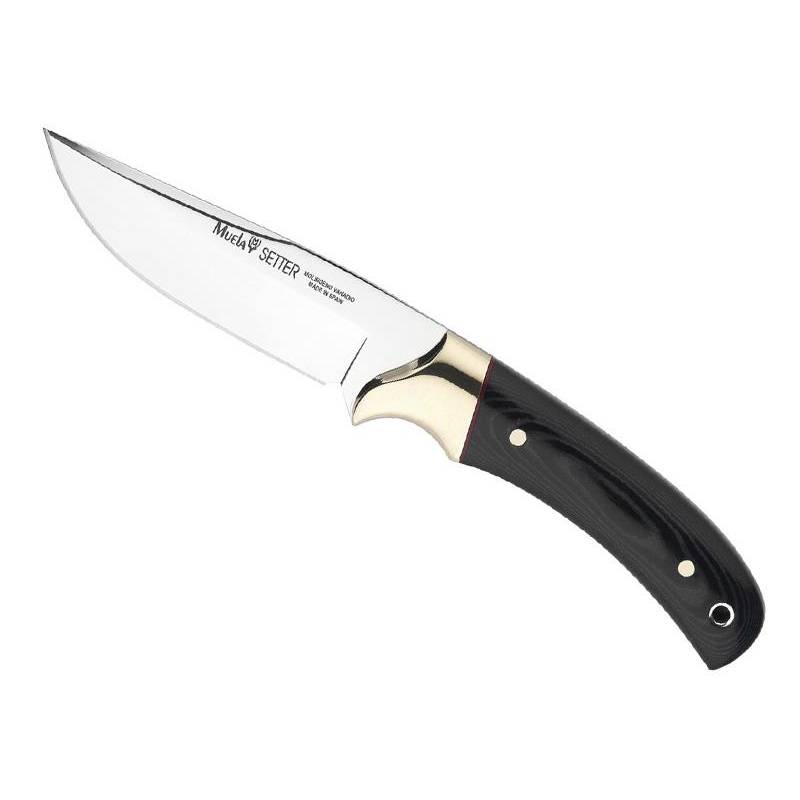Muela POIGNARD SETTER MICARTA NOIR 11CM INOX