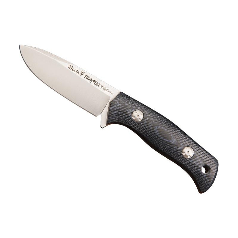 Muela POIGNARD TUAREG MICARTA BLEU/NOIR 10CM INOX